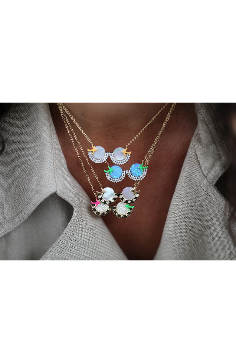 NeverNoT Travel Sunglasses Pendant Necklace, Alternate, color, 