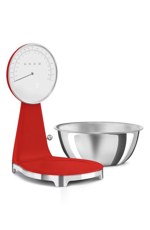 Smeg 50's Style Kitchen Scale In Red