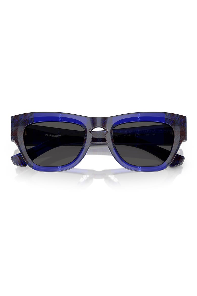 51mm Square Sunglasses, Alternate, color, DARK GREY