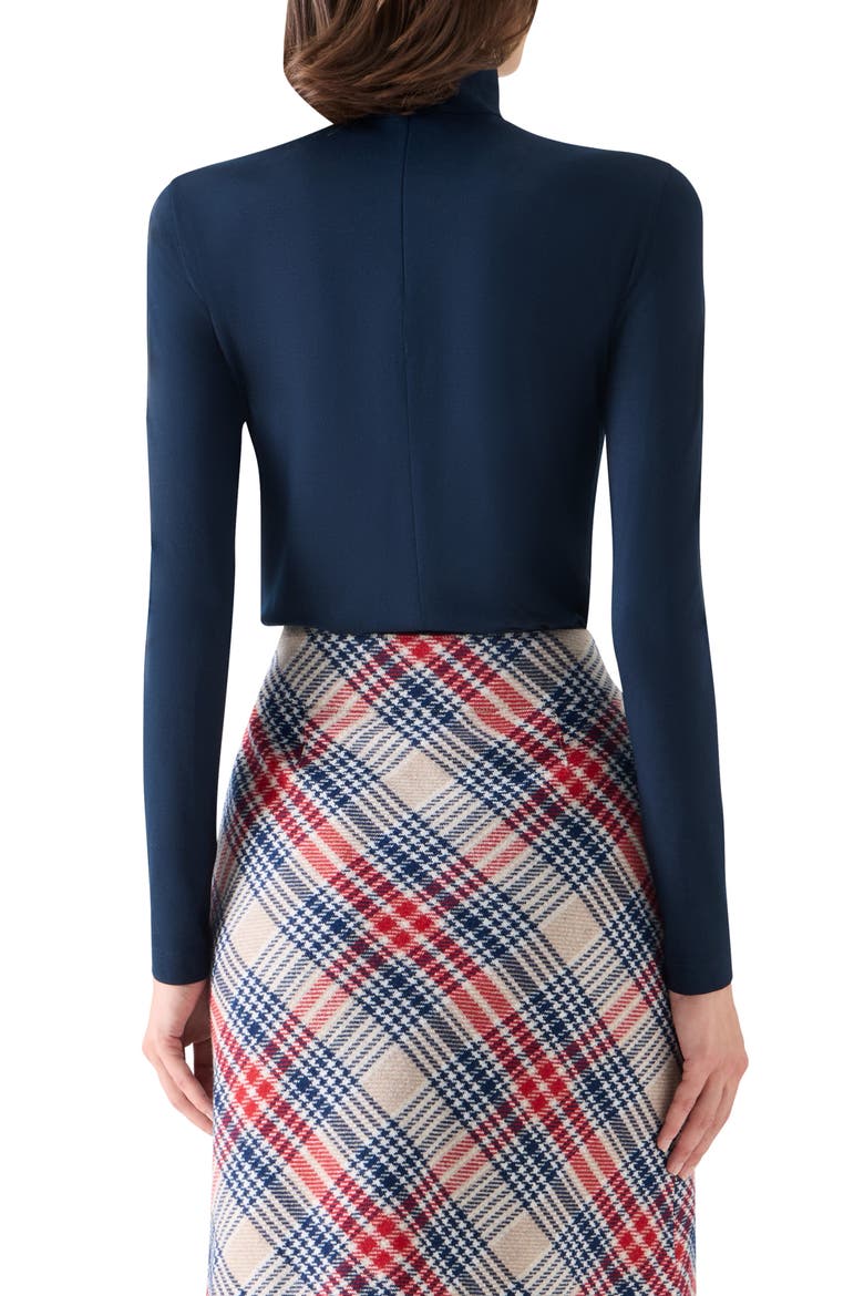 Jersey Turtleneck, Alternate, color, NAVY