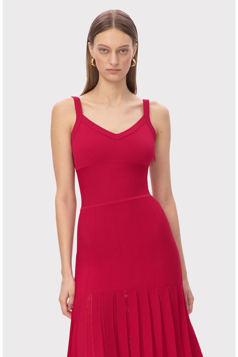 The Rosa Midi Dress, Alternate, color, HIBISCUS