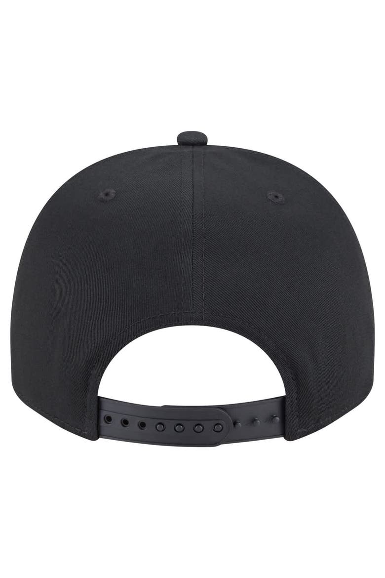 Men's New Era Black Philadelphia Phillies Chainstitch 9FIFTY A-Frame Snapback Hat, Alternate, color, Black