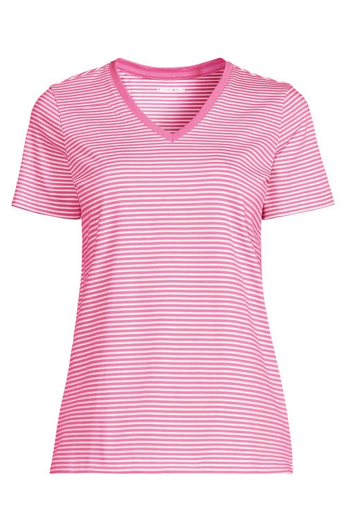 Lands' End Relaxed Supima Cotton V-neck T-shirt