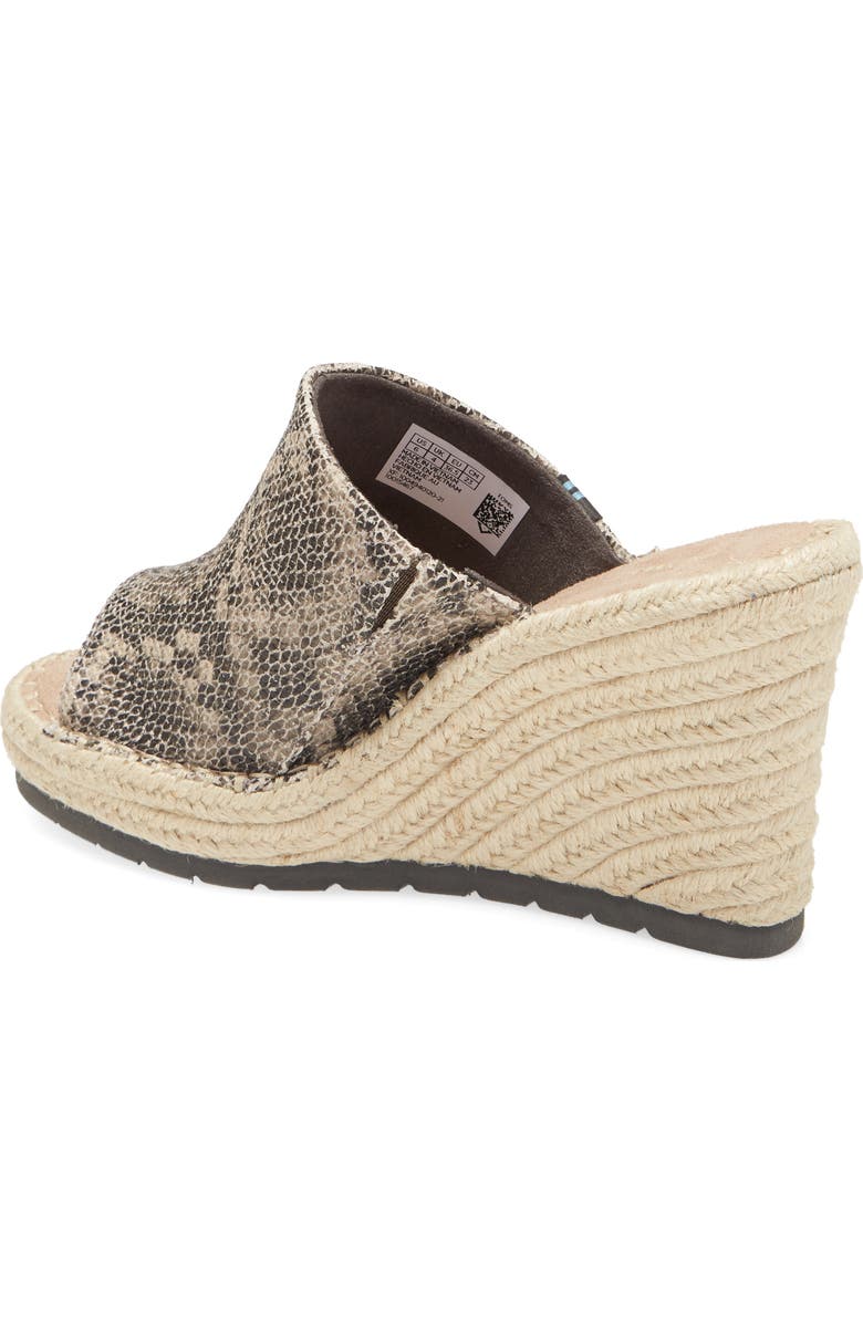 TOMS Monica Wedge Slide Sandal, Alternate, color,