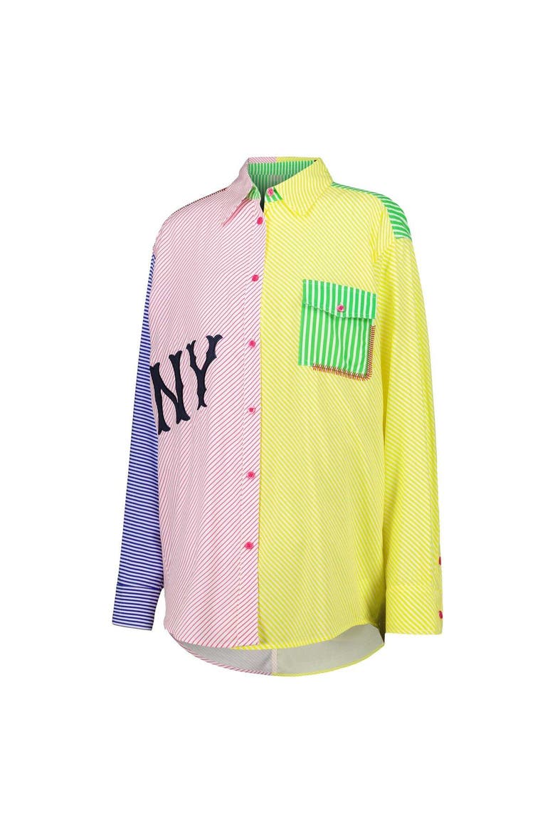 Women's Terez New York Yankees Button-Up Shirt, Alternate, color, Red