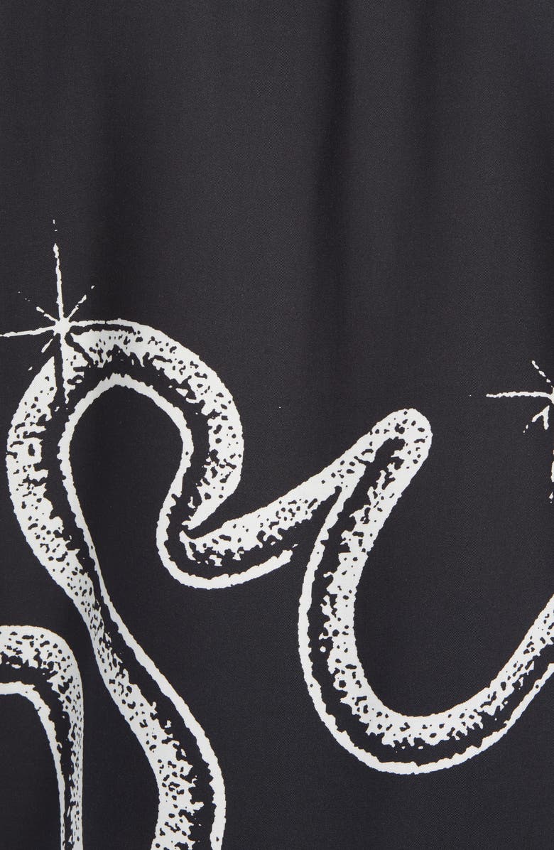 Ksubi Serpent Relaxed Fit Short Sleeve Button-Up Camp Shirt, Alternate, color, 