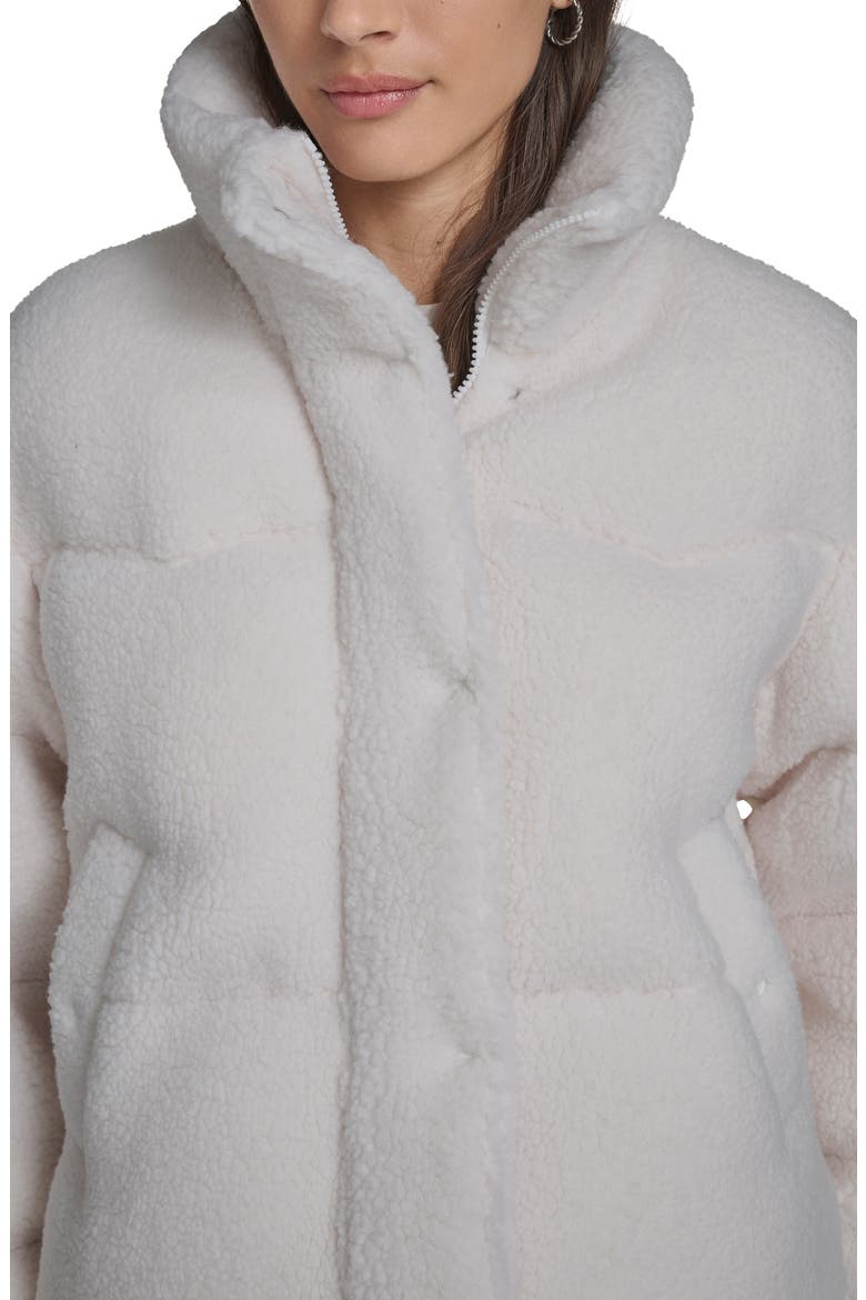 Western Faux Shearling Puffer Jacket, Alternate, color, CREAM