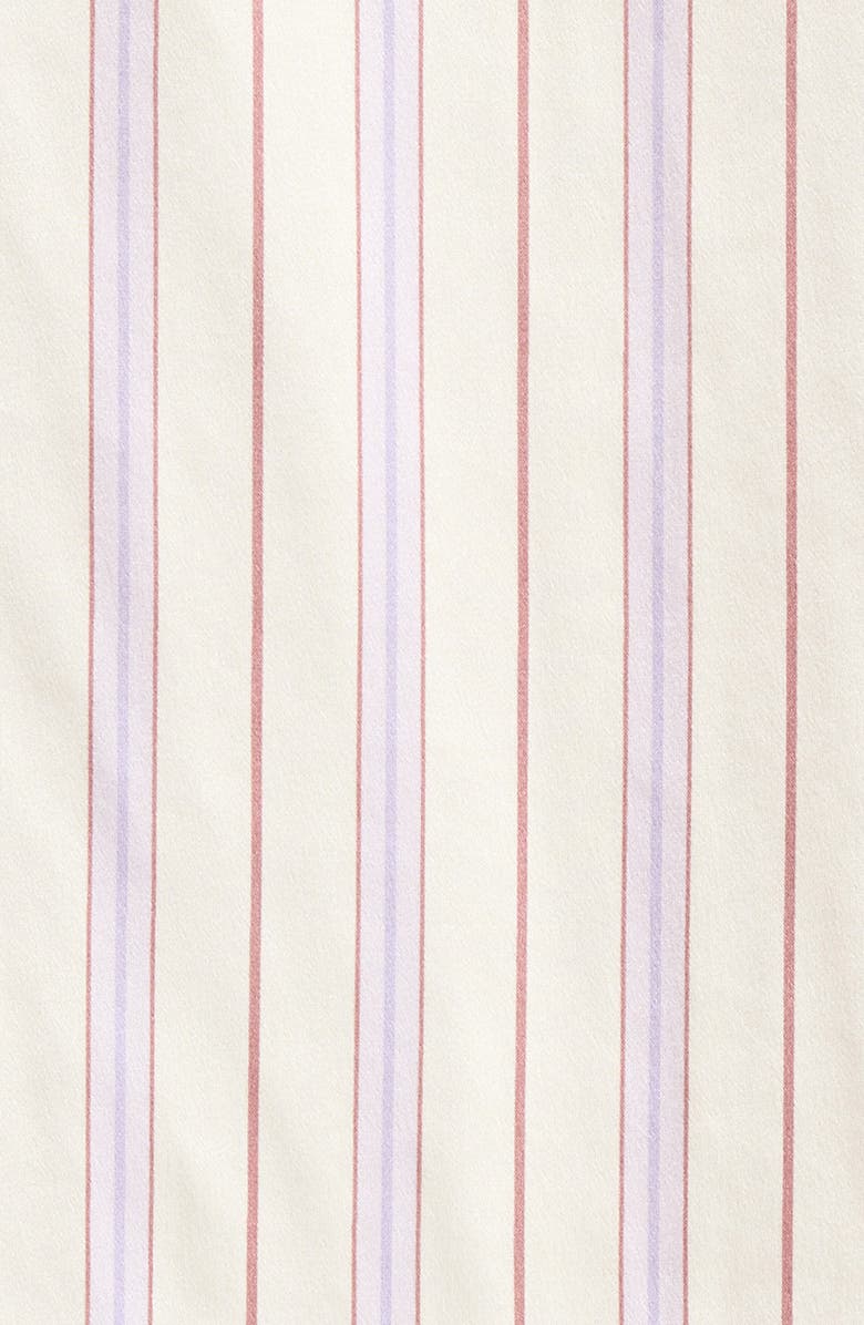 Lunya Washable Silk Tee Short Pajamas, Alternate, color, Wisteria Stripe