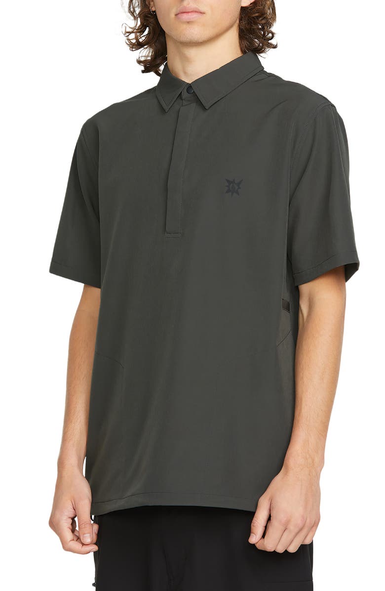 Volcom TT Sense Half Zip Popover Shirt, Alternate, color, 