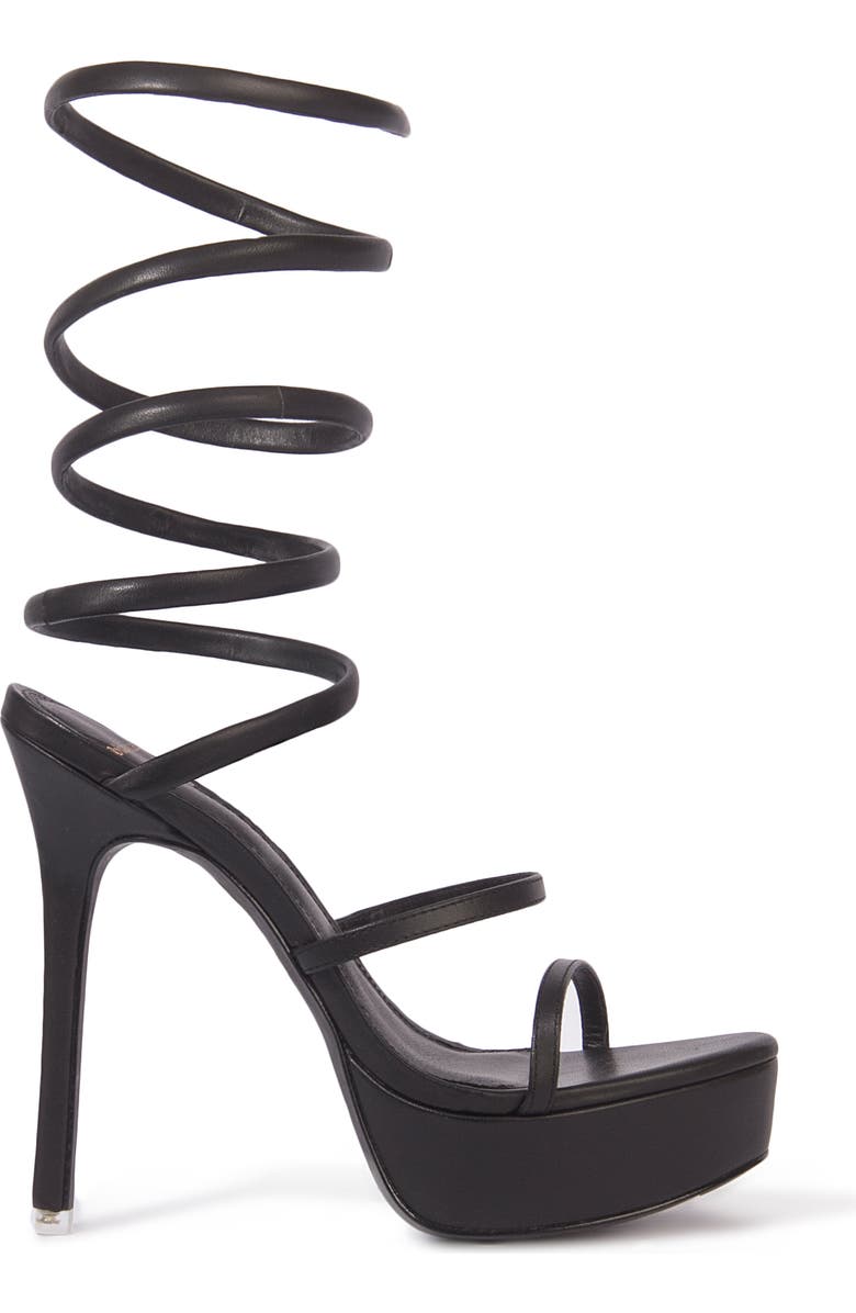 BLACK SUEDE STUDIO Kristen Platform Sandal, Alternate, color,