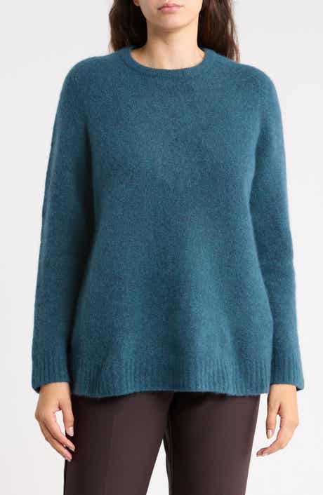 Boucle Cashmere & Silk Tunic Sweater