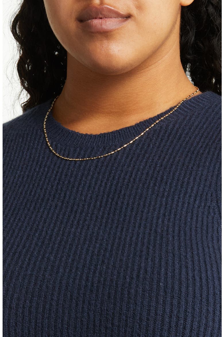 Shrunken Sweater Vest, Alternate, color, NAVY BLAZER