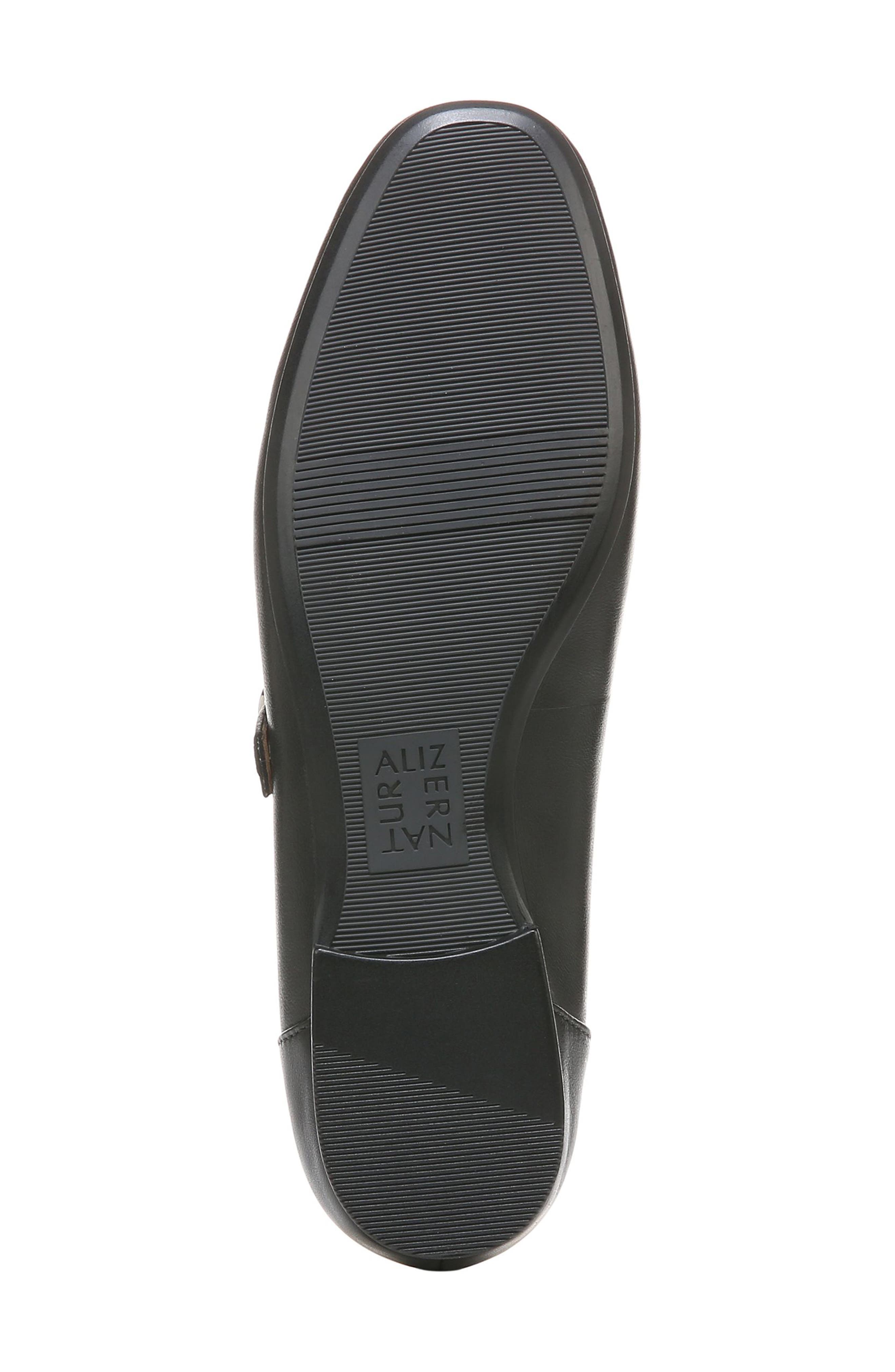 Naturalizer Kelly Mary Jane Flat, Alternate, color, Black Leather