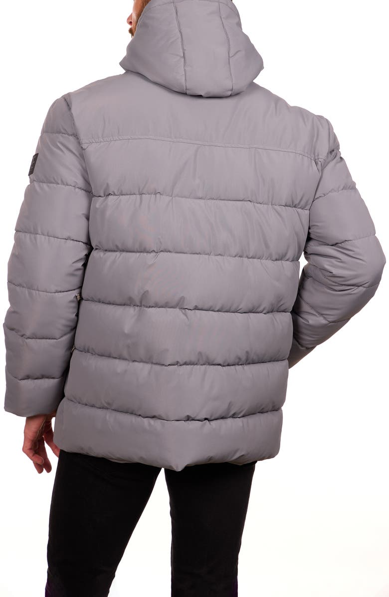 Perry Ellis Heavyweight Quilted Jacket, Alternate, color, Mid Grey