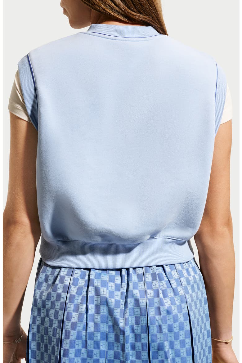 V-Neck Tennis Vest, Alternate, color, ALUMINUM