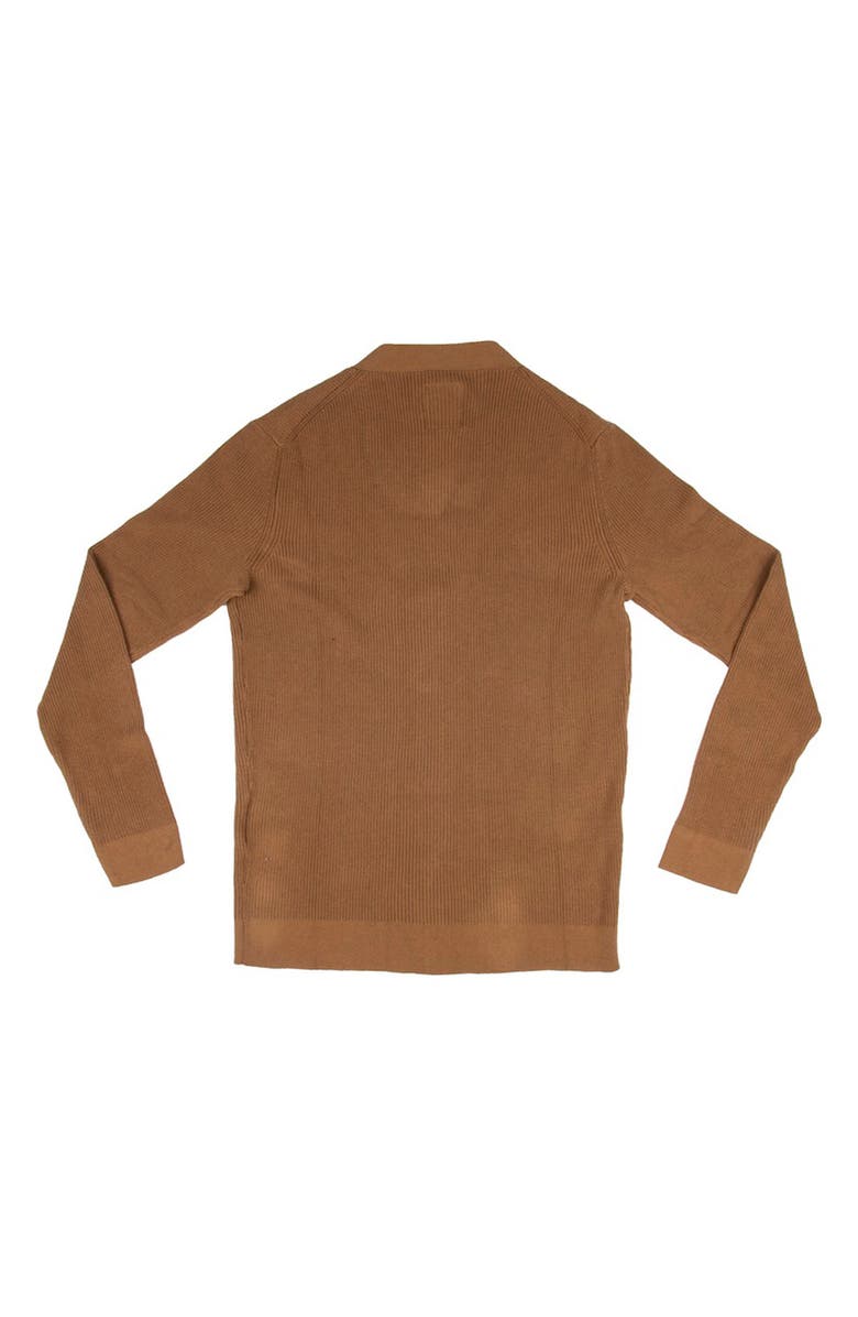 XRAY V-Neck Sweater Cardigan, Alternate, color, British Khaki