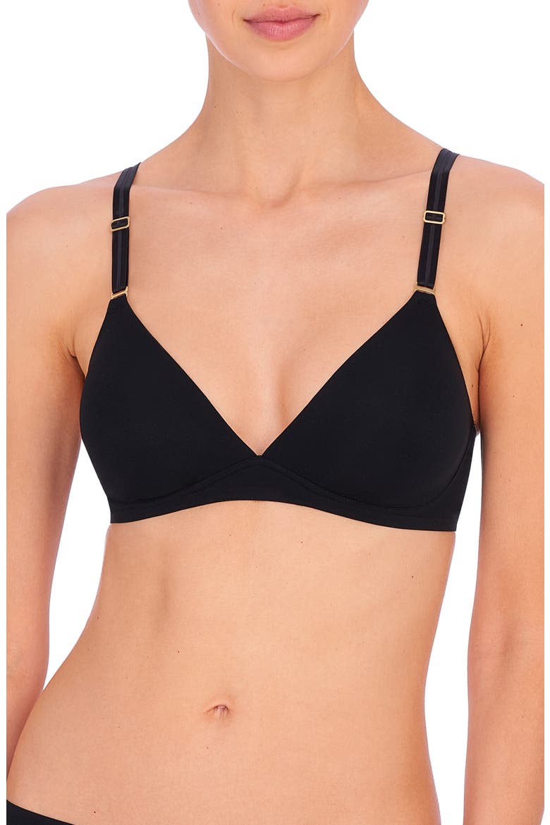 Luminous Bralette, Main, color, BLACK