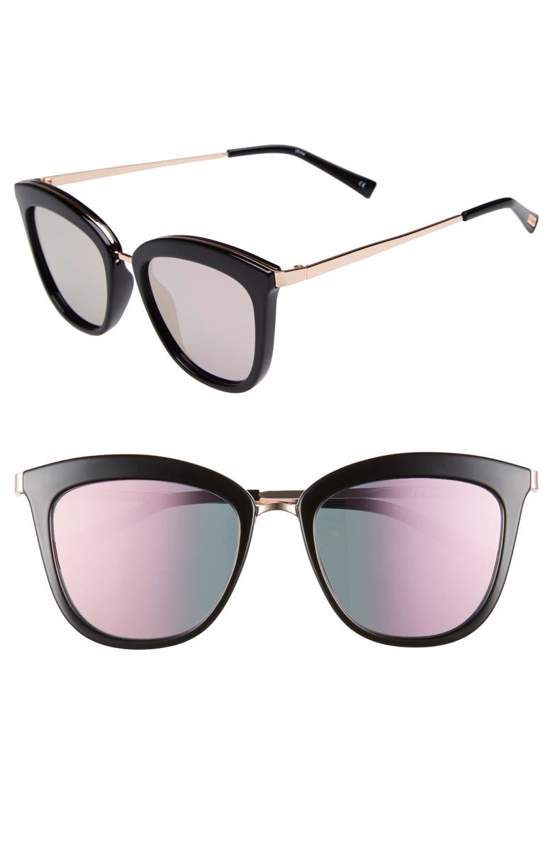 Le Specs Caliente 53mm Cat Eye Sunglasses, Main, color, 