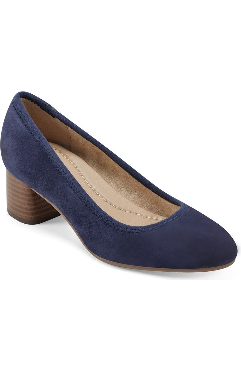 Earth<sup>®</sup> Rellia Block Heel Pump, Main, color, Navy
