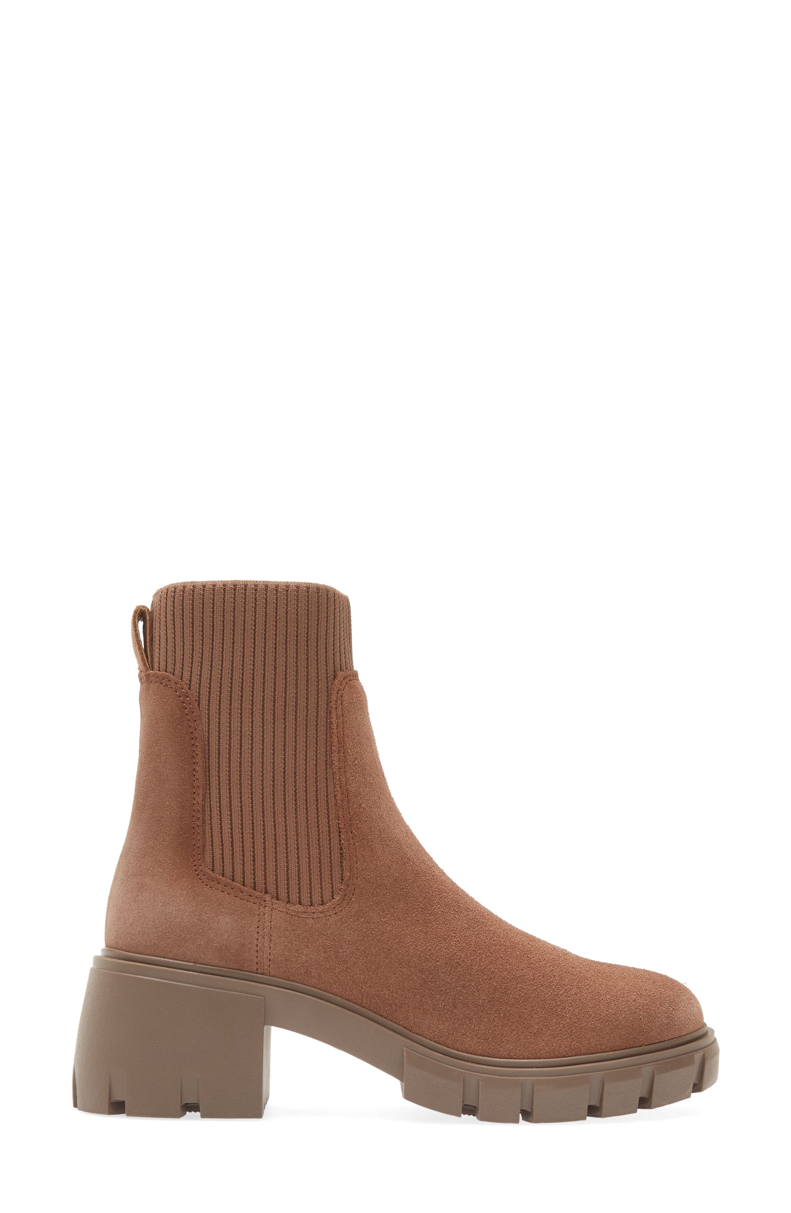 Hayle Platform Chelsea Boot, Alternate, color, TAUPE SUEDE