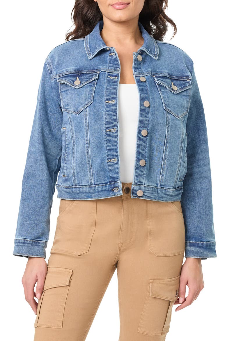 Essential Denim Jacket, Main, color, CAPRI