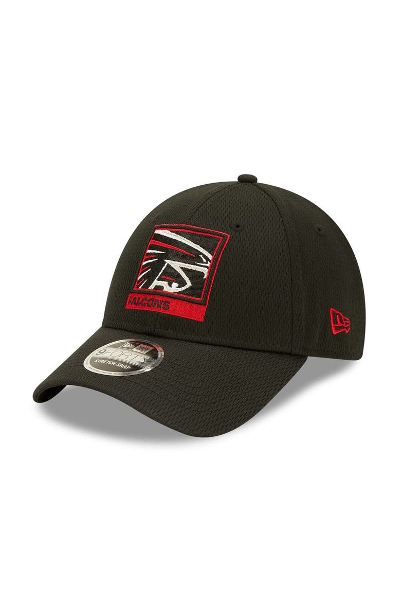 Men's New Era Black Atlanta Falcons Framed AF 9FORTY Snapback Hat, Main, color, Black
