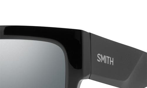 Smith Lineup 58mm Chromapop™ Polarized Rectangular Sunglasses In Black/polarized Gray