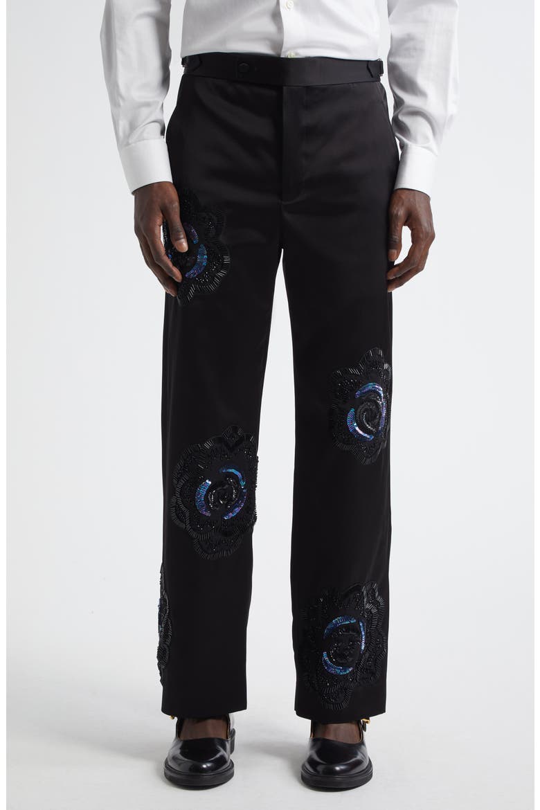Poppy Suiting Trousers, Main, color, BLACK