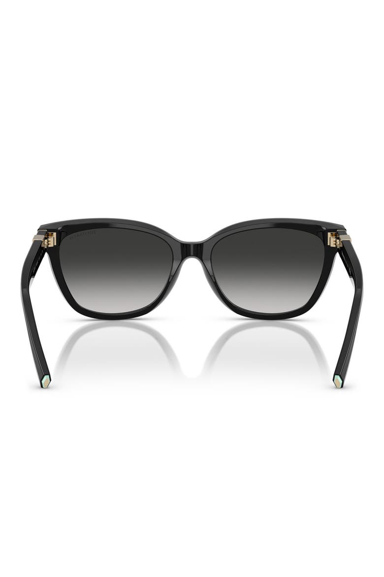 55mm Gradient Cat Eye Sunglasses, Alternate, color, BLACK/ GREY GRADIENT