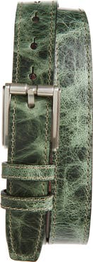 Torino Distressed Finish Calfskin Leather Belt