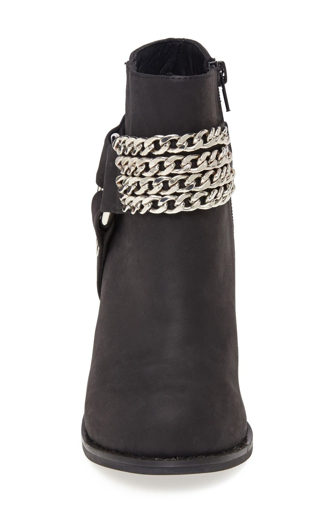 'Motorama' Bootie, Alternate, color, BLACK