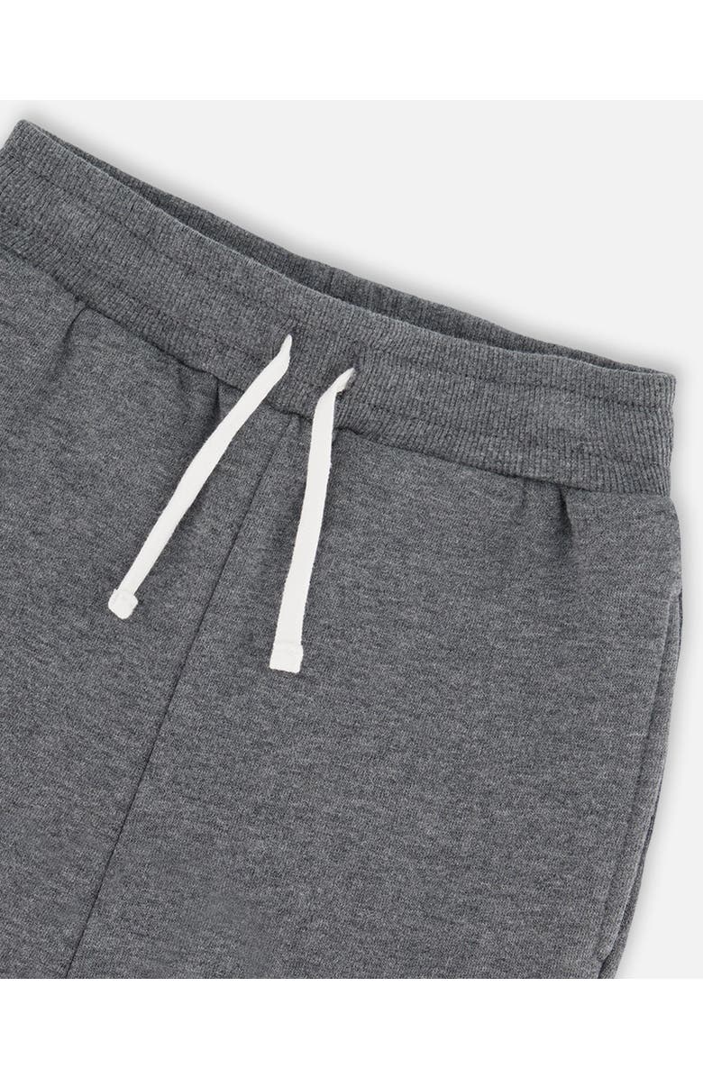 Deux par Deux Boy's Fleece Sweatpants With Cargo Pockets Dark Gray, Alternate, color,