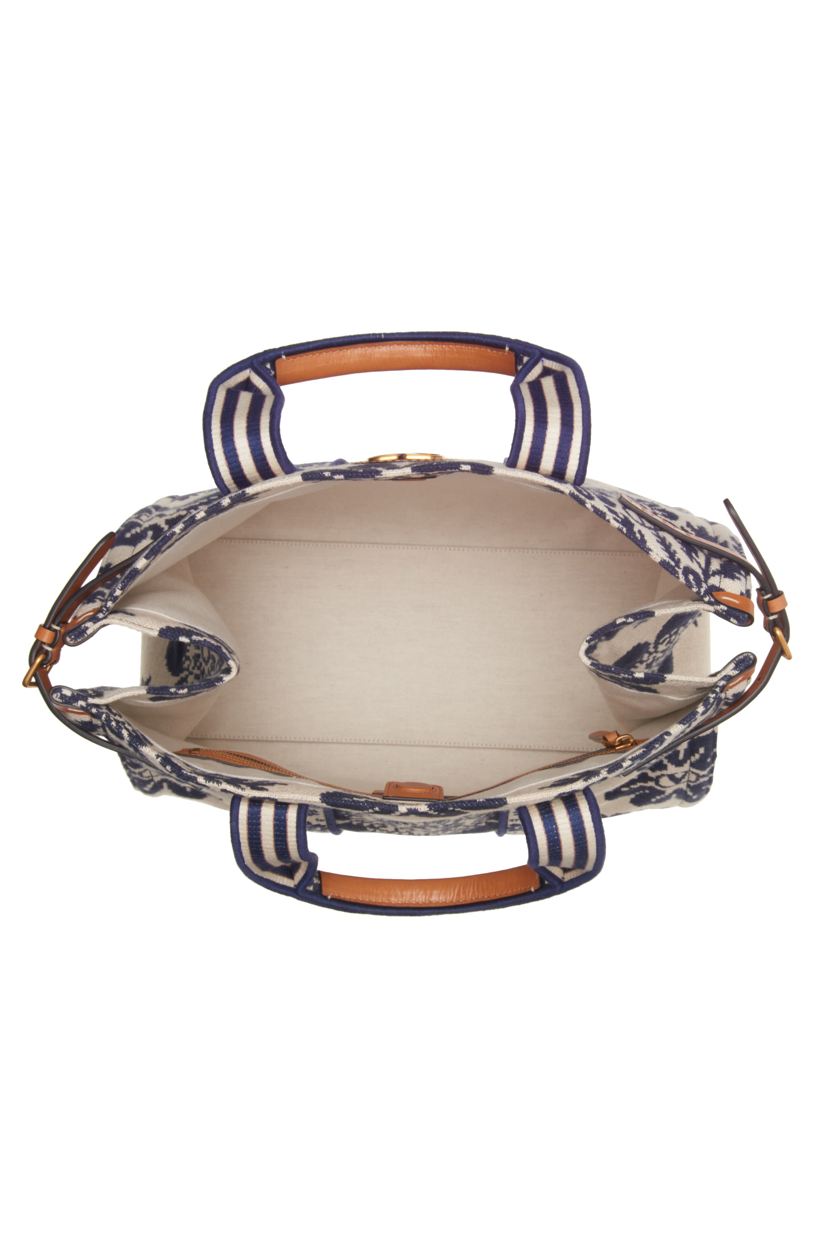 Valentino Garavani Large Antibes Logo Jacquard Canvas Tote, Alternate, color, 