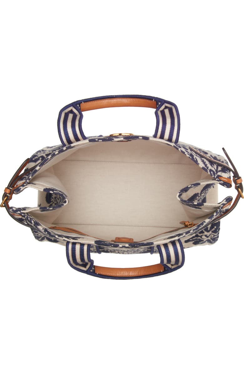 Valentino Garavani Large Antibes Logo Jacquard Canvas Tote, Alternate, color,