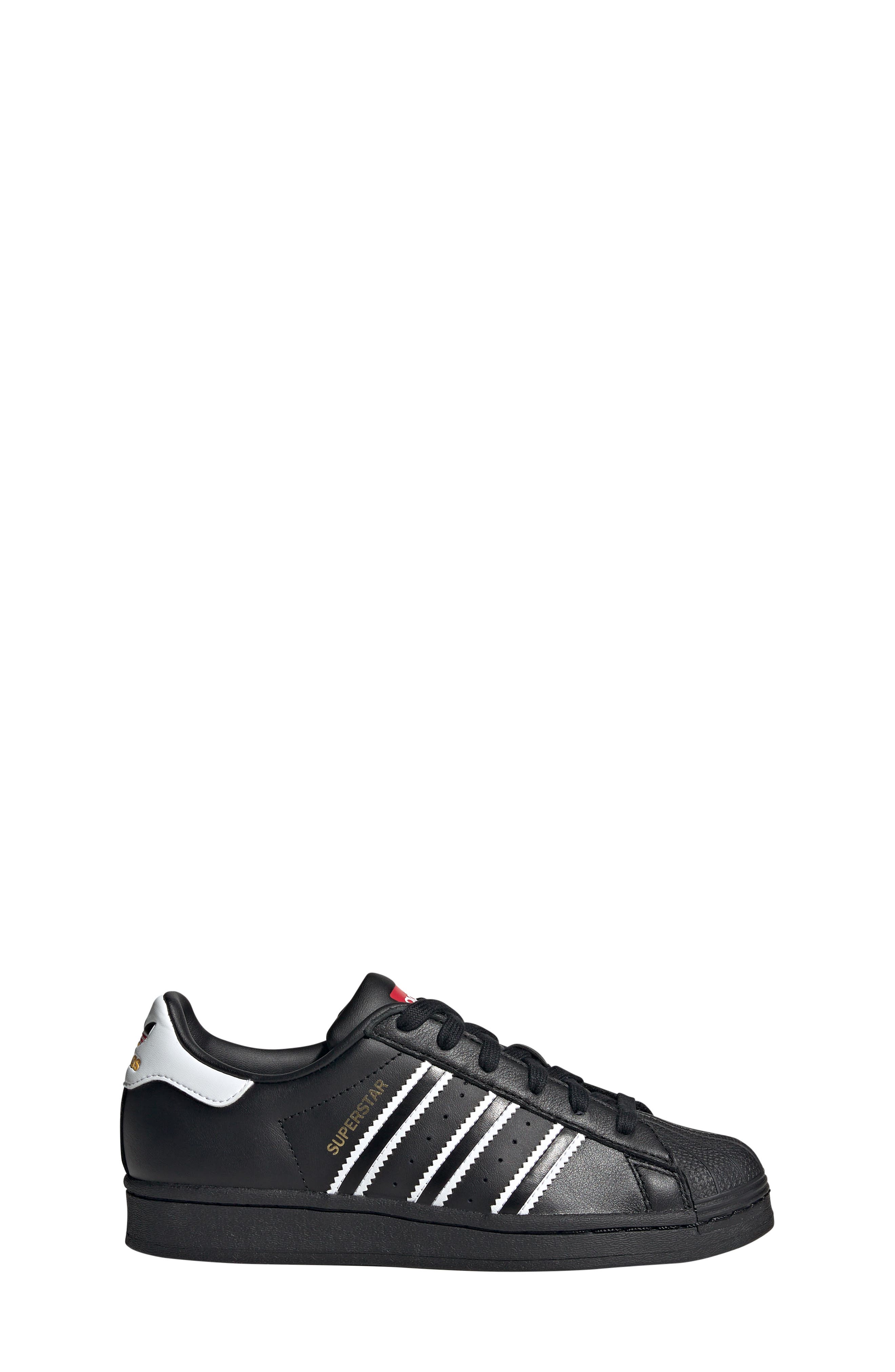 adidas Kids' Superstar Low Top Sneaker, Alternate, color, Core Black