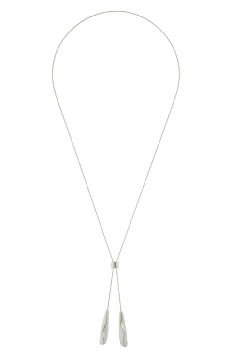 Tova Tumbled Lariat Necklace