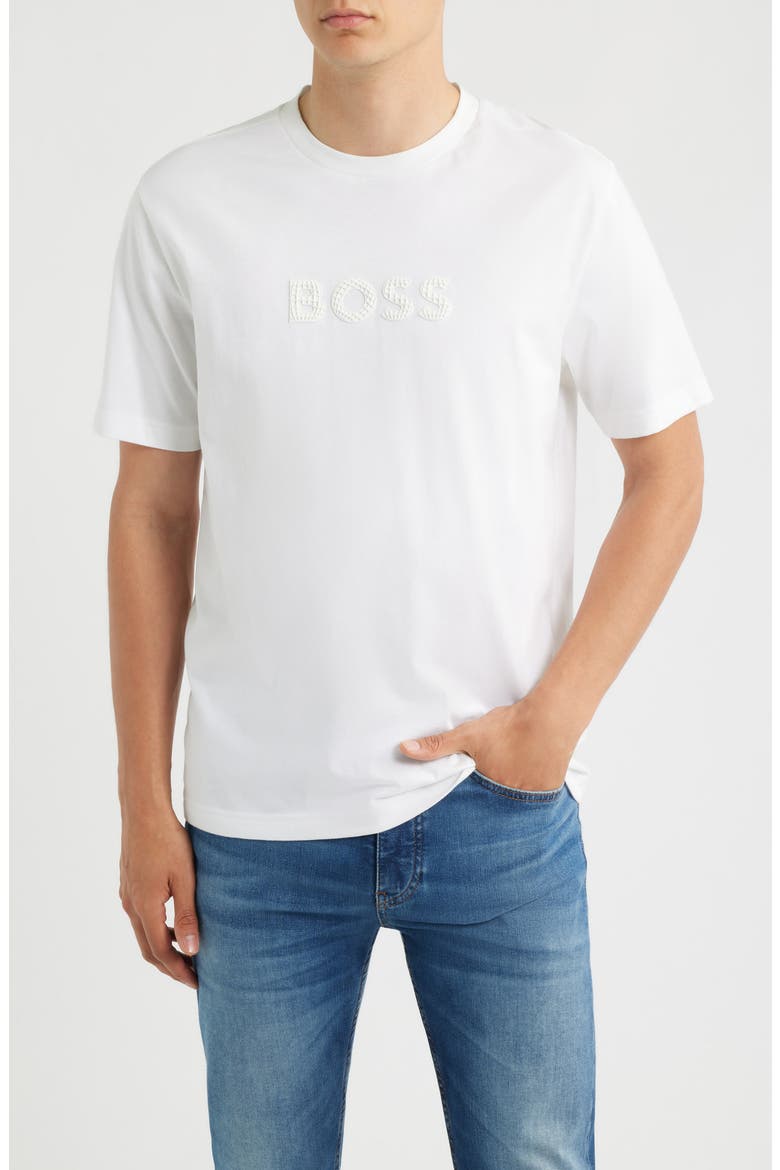 Terrace Logo Cotton Graphic T-Shirt, Main, color, WHITE