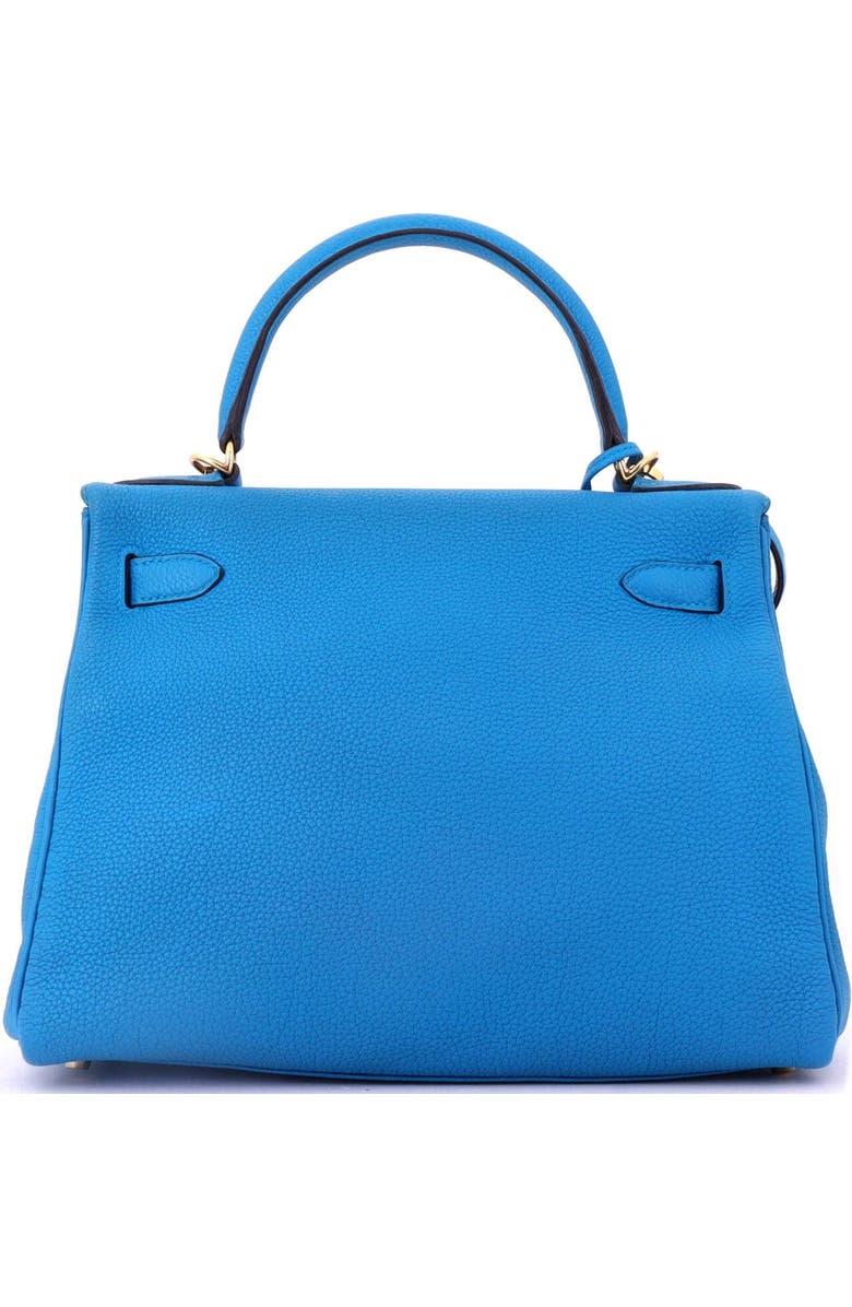 Pre-Owned Hermes Kelly Handbag Blue Togo with Gold Hardware 28, Alternate, color,