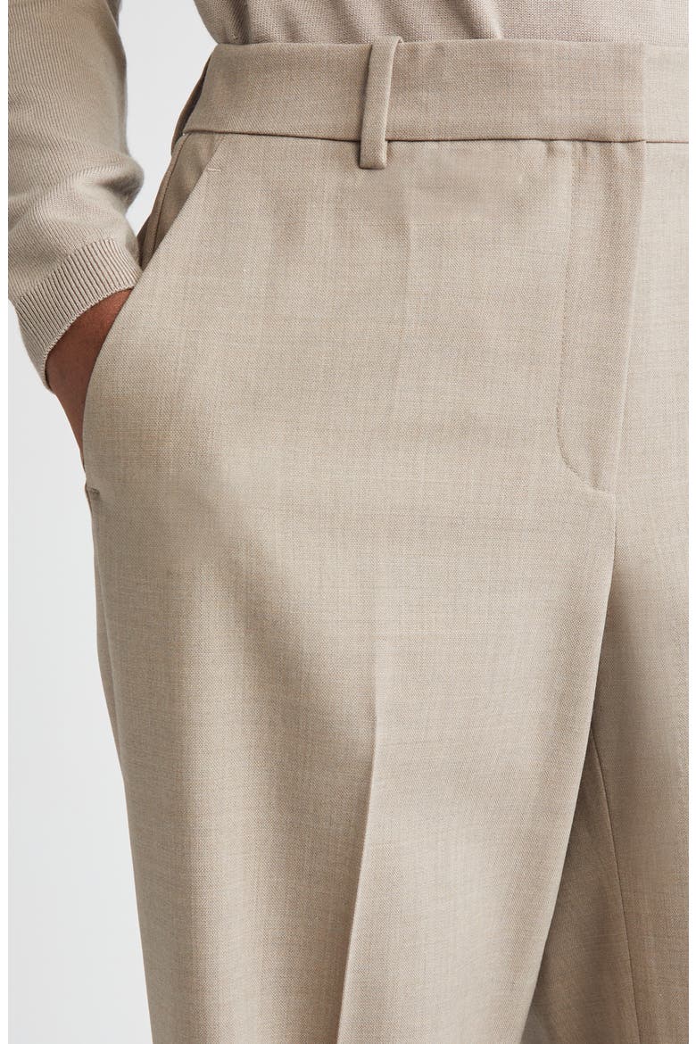 Gates Stretch Wool Straight Leg Pants, Alternate, color, HICKORY MELANGE
