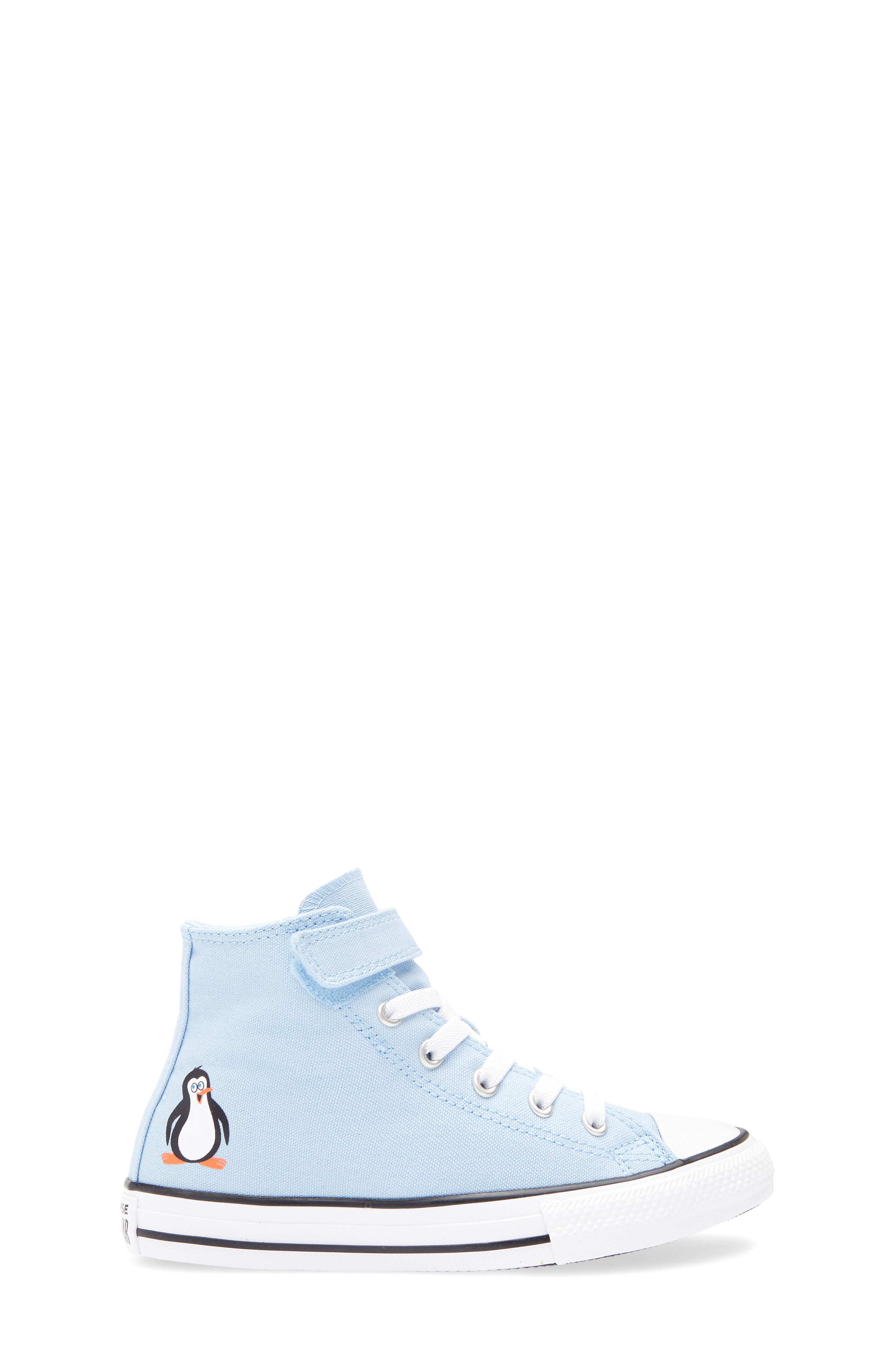 Converse Penguin All Star Easy On Canvas High Top Sneaker, Alternate, color, Blue It/ Black/ White