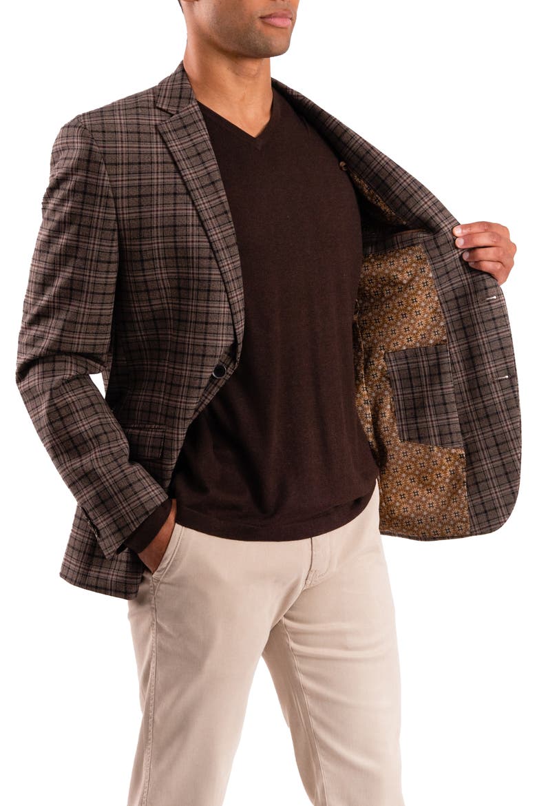 Plaid Sport Coat, Alternate, color, TAN