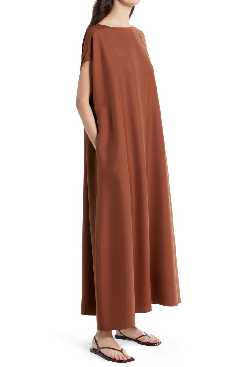 The Row Sebastian Silk Shantung Dress, Alternate, color, 