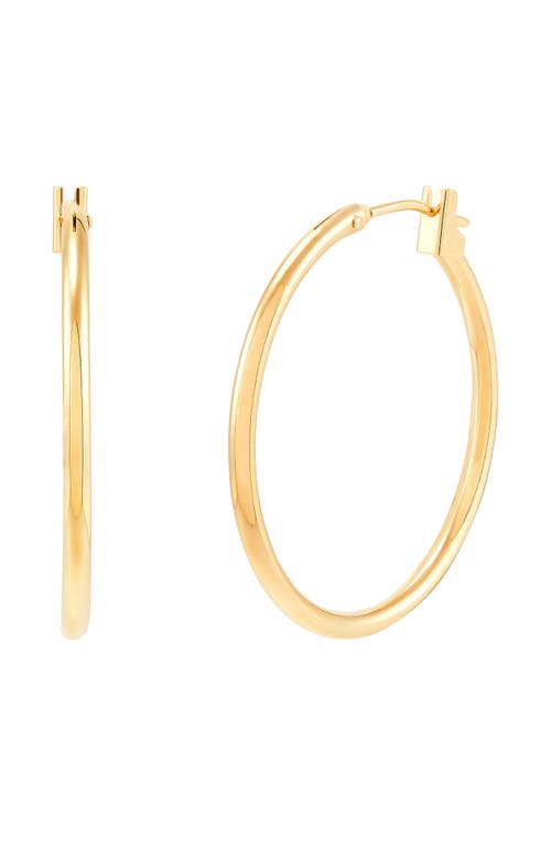 Frankie & Zoe 25mm Snap Hoop Earrings In Gold