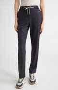 Eleventy Stretch Wool Flannel Narrow Leg Pants