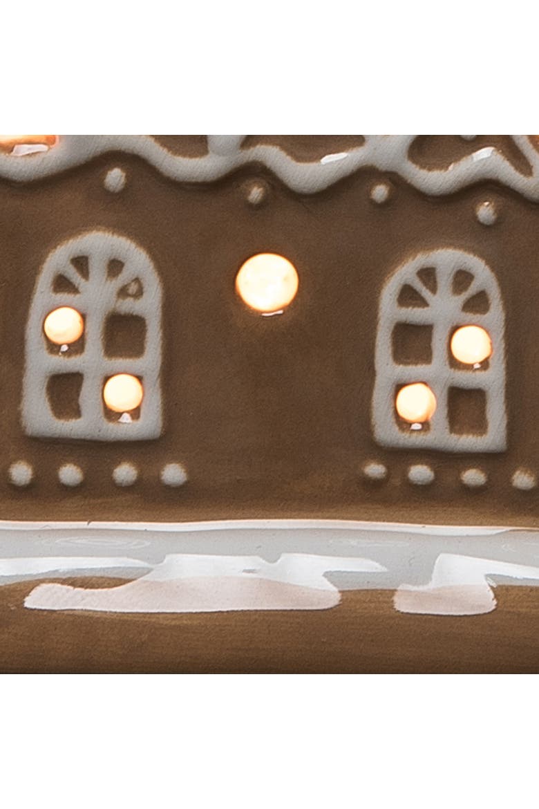 Gingerbread House Nightlight, Alternate, color, Brown