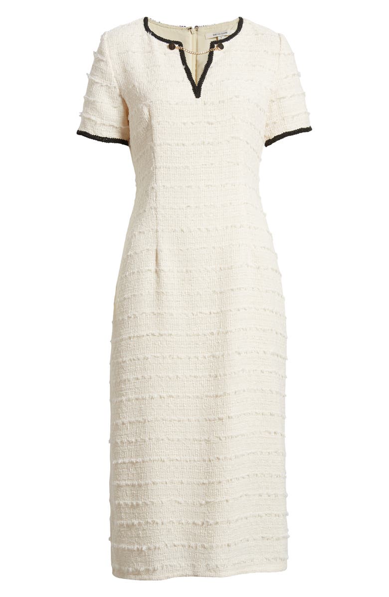 ZOE AND CLAIRE Tweed Midi Dress, Alternate, color,