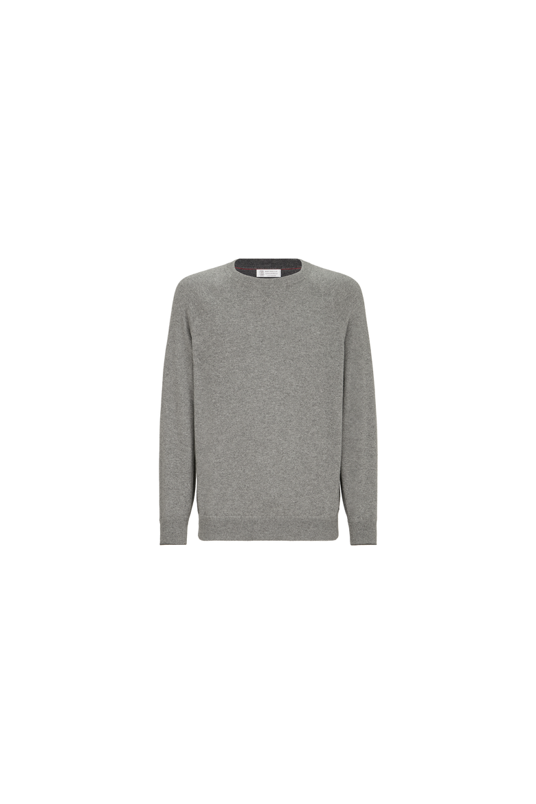 Cashmere sweatshirt-style sweater, Alternate, color, Dark Grey