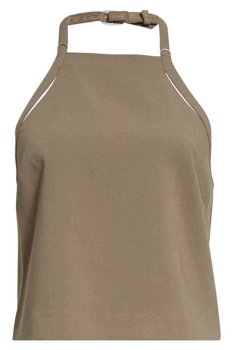 Apron Halter Top, Alternate, color, OAK MOSS