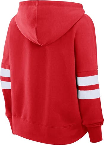 売れ筋商品|||ファナティクス カットソー トップス レディース Women's Red Washington Capitals Seize Fleece Pullover Hoodie Red FANATICS Women's Fanatics Red Washington Capitals Seize