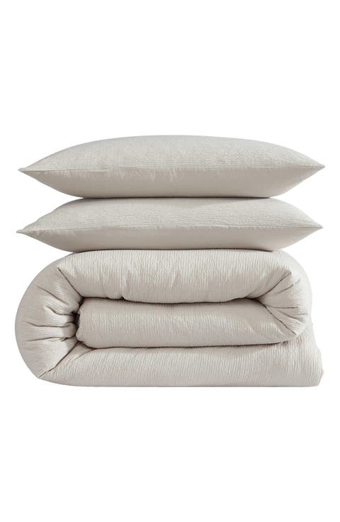 Seersucker Duvet Cover & Sham Set